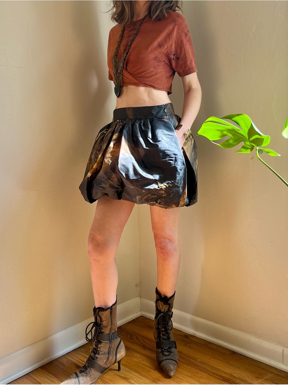 Just Cavalli Runway Archival Balloon Bubble Mini Skirt - Picture 8 of 13